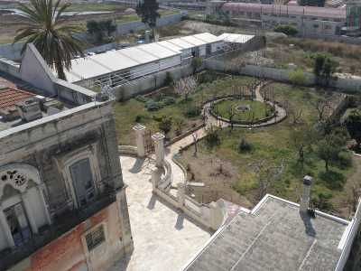 ...grazie al quale si accede alla zona centrale, di forma concentrica, in cui spunta quella che sembra essere una fontana in pietra